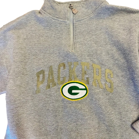 Vintage 90's NFL Green Bay Packers 1/4 Zip Sweatshirt | Pro Player L - Picture 5 of 5